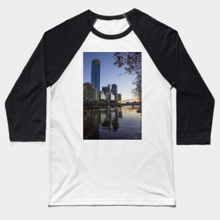 The Melbourne Skyline, looking towards the Docklands, Victoria, Australia. Baseball T-Shirt